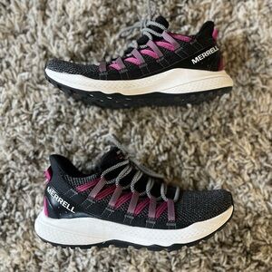 Merrell Black and Pink Trail Sneakers